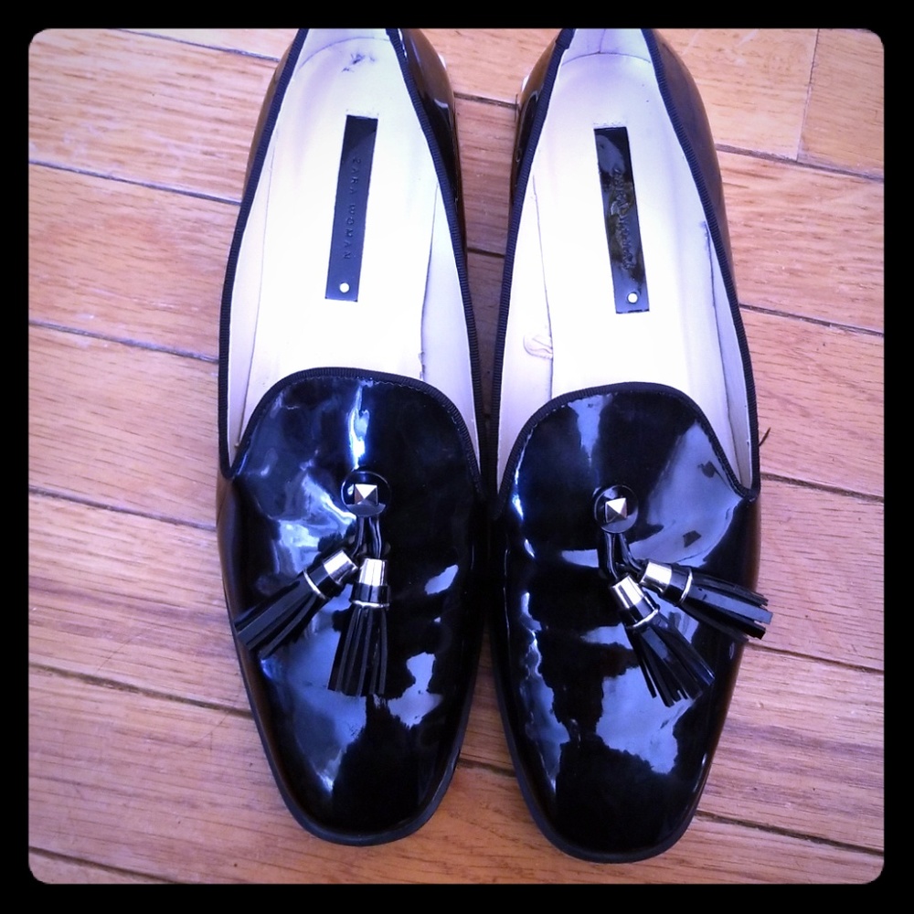 Zara Patent Leather Loafers